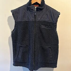 Timberland Large Navy Blue Sherpa Vest
